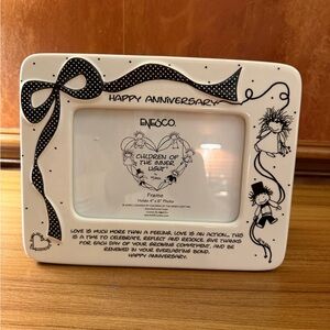 Enesco Photo Frame “HAPPY ANNIVERSARY” Children Of The Inner Light 4" x 6" Photo